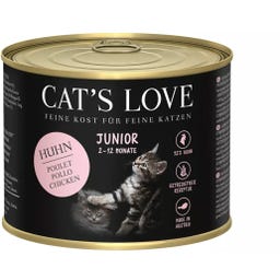 Cat's Love Wet Cat Food Junior - Chicken Pure - 200 g