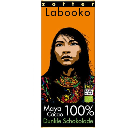 Zotter Schokoladen Bio Labooko 100% Maya Cacao - 65 g