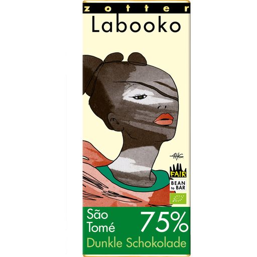 Zotter Schokoladen Bio Labooko 75% Sao Temoe - 70 g