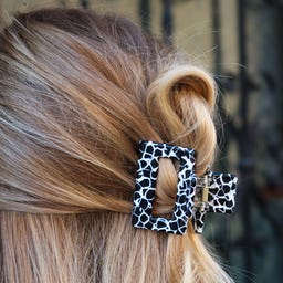 lotta curls Hair Clip  - black/white