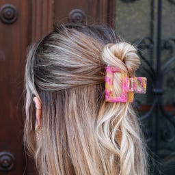 lotta curls Hair Clip  - pink/orange