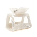 lotta curls Haarclip - white marble