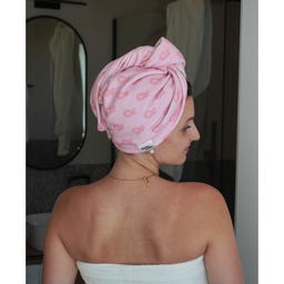 lotta curls Hair Turban  - pink