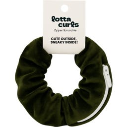 lotta curls Zipper Scrunchie - Olive