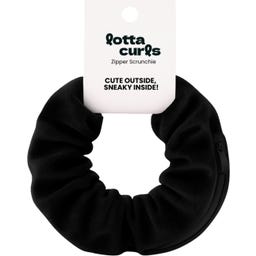 lotta curls Zipper Scrunchie - Black