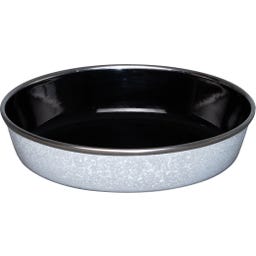 RIESS Ciotola per Gatti - Ø 16 cm - Grigio Effetto Pietra