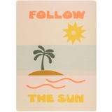 SILVRETTA Flannel Blanket "Follow the Sun" 140 x 200 cm