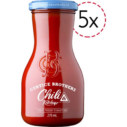 Curtice Brothers Ketchup Bio con Peperoncino - 5 pezzi