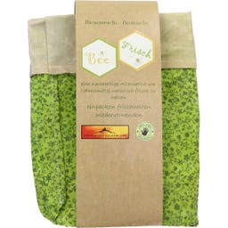 Bienenhof Klaindl Beeswax Bread Bag - Green with pattern