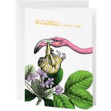 Pabuku "WELCOME flamingo" Greeting Card
