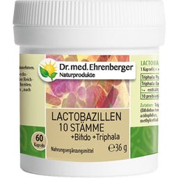 Dr. Ehrenberger Lactobacillus 10 Souches - 60 gélules