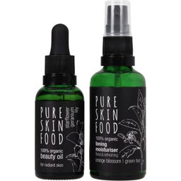 Pure Skin Food Bio negovalni set za sijočo kožo - 1 set.
