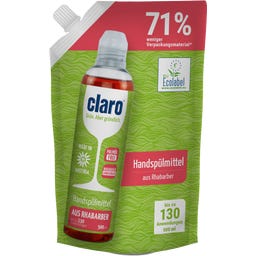 claro Afwasmiddel - Rabarber - 500 ml - Refill