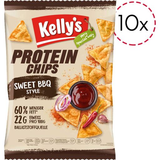 Kelly´s Protein Chips - Sweet BBQ Style - 10 pezzi