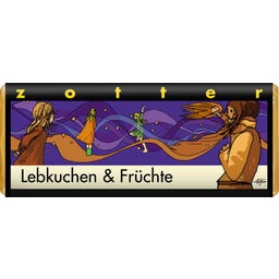 Zotter Schokoladen Organic Gingerbread & Fruit - 70 g