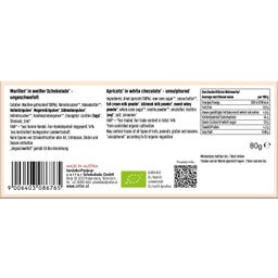 Bio słodkie owoce - Morele w białej czekoladzie - 80 g