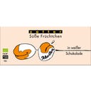 Bio słodkie owoce - Morele w białej czekoladzie - 80 g