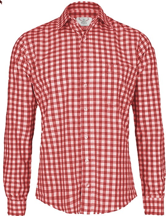Tu Felix Austria Camicia Maniche Lunghe a Quadri Rossa