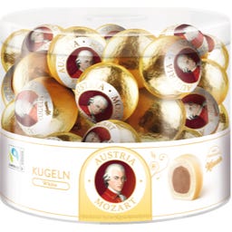 Austria Mozartkugeln Mozart Pralines - Clear Box
