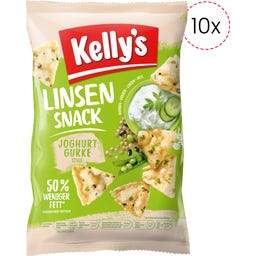 Kelly´s Lentil Snack - Yoghurt & Cucumber - 10 pieces