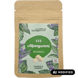 Alpengummi Chewing-Gum à la Menthe des Bois - 12 g