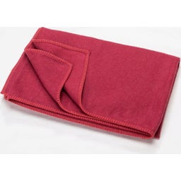 David Fussenegger SYLT Blanket with Decorative Stitch - China red