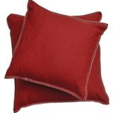 Cushion SYLT uni with Decorative Stitch, 40x40 cm