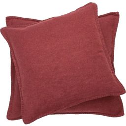 Cushion SYLT uni with Decorative Stitch, 40x40 cm - Barolo