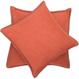 Vzglavnik SYLT uni z okrasnim šivom, 40x40 cm - Terakota