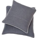 Cushion SYLT uni with Decorative Stitch, 40x40 cm