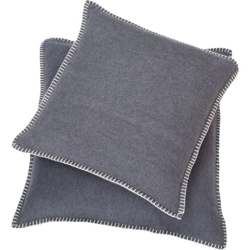 Cushion SYLT uni with Decorative Stitch, 40x40 cm - Felt melè