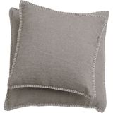 Cushion SYLT uni with Decorative Stitch, 40x40 cm