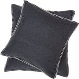 Cushion SYLT uni with Decorative Stitch, 40x40 cm