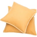 Kissen SYLT uni mit Zierstich, 50x50 cm, gold