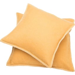 SYLT Cushion Uni with Decorative Stitch, 50x50 cm - Gold