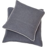 SYLT Cushion Uni with Decorative Stitch, 50x50 cm