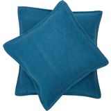 SYLT Cushion Uni with Decorative Stitch, 50x50 cm