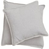 SYLT Cushion Uni with Decorative Stitch, 50x50 cm