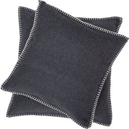 SYLT Cushion Uni with Decorative Stitch, 50x50 cm