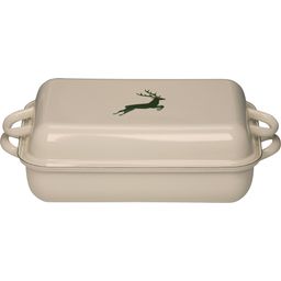 RIESS Casserole Dish with Lid- Green Stag - 1 Pc
