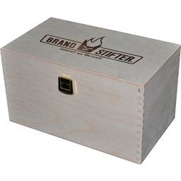 Lesena škatla z gorilnimi bombicami za podžig