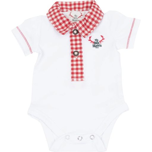 Tu Felix Austria Baby Romper, white & red