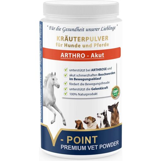 ARTHRO Akut - Premium Kräuterpulver für Hunde und Pferde - 500 g