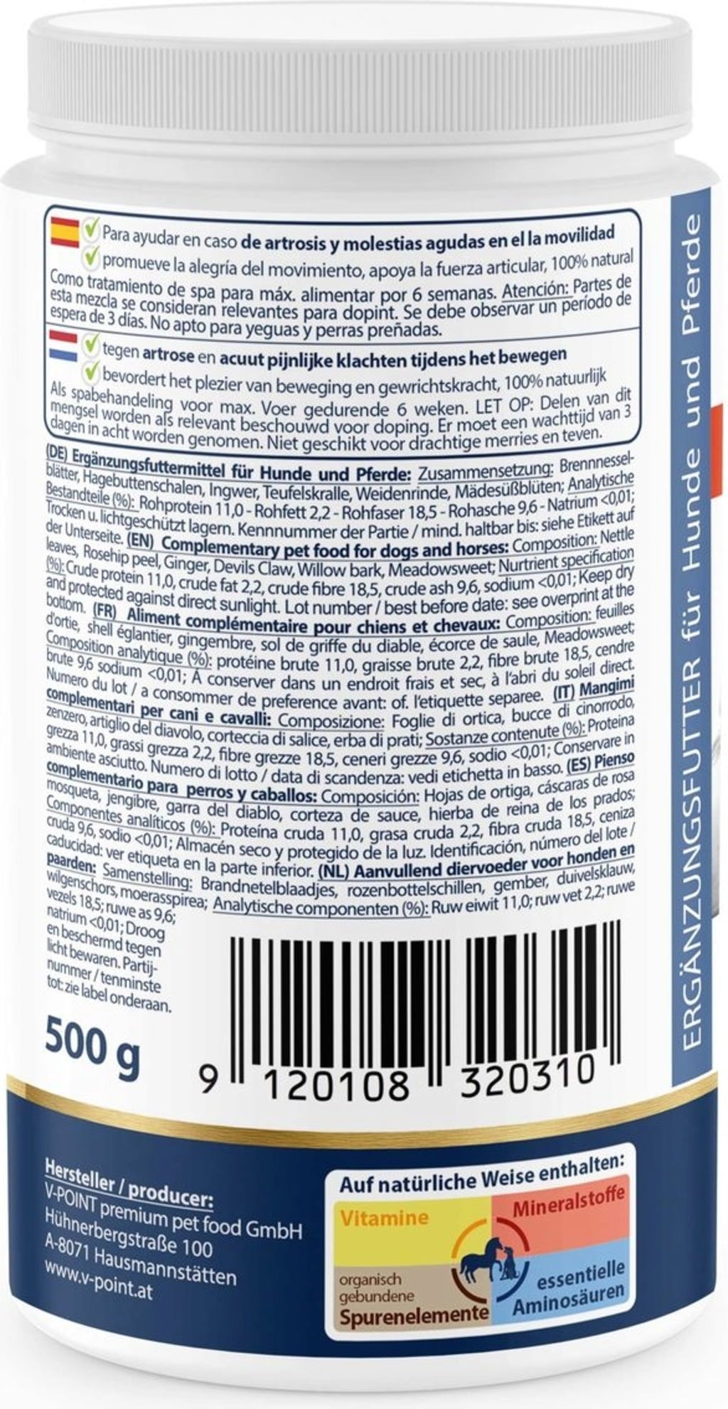 ARTHRO Akut - Poudre Végétale Premium pour Chien & Cheval - 500 g