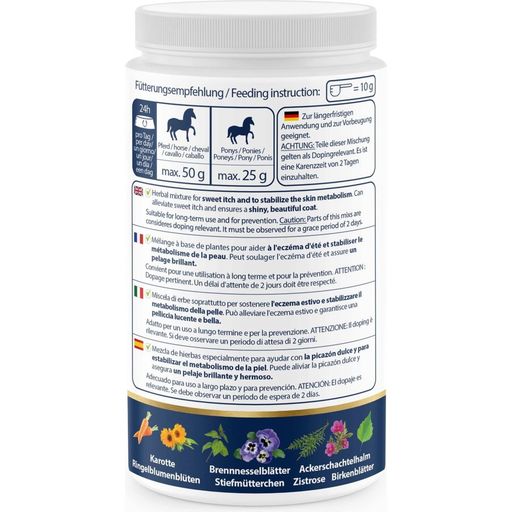 SKIN Aktiv - Premium kruidenpoeder voor paarden - 500 g
