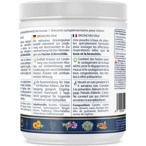 V-POINT BRONCHIO Vital Herbal Powder for Dogs - 200 g