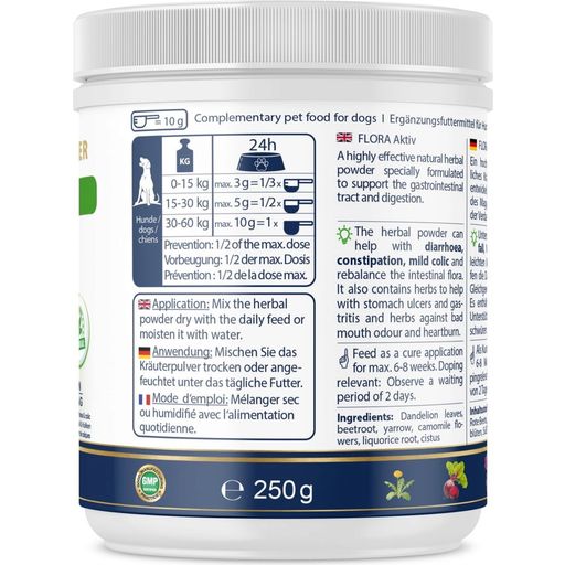 V-POINT FLORA Aktiv Herbal Powder for Dogs - 250 g