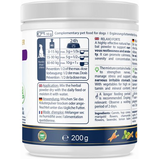 V-POINT RELAXO Forte Herbal Powder for Dogs - 200 g