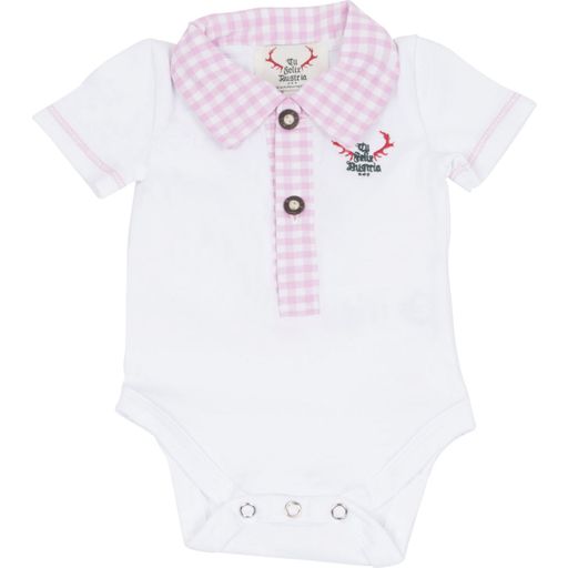 Tu Felix Austria Baby Romper, white & pink