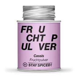 Stay Spiced! Fruchtpulver - Cassis sur Maltodextrine - 90 g